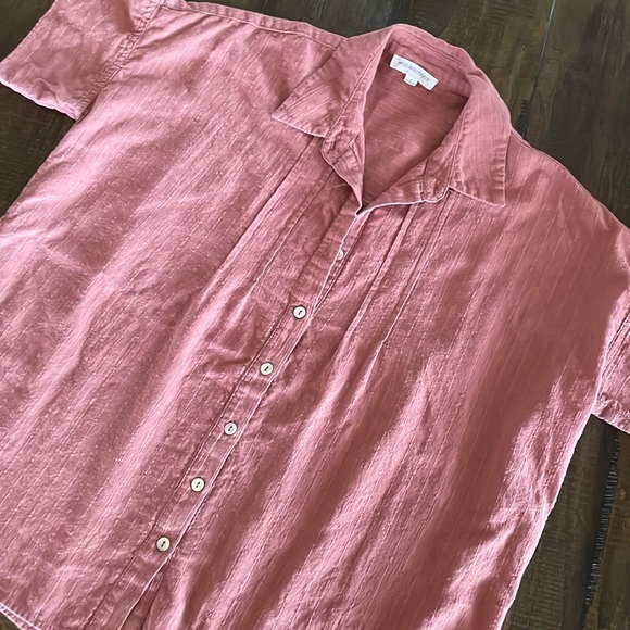 Rustic Red Collared Button-Up - Picture 4 of 4